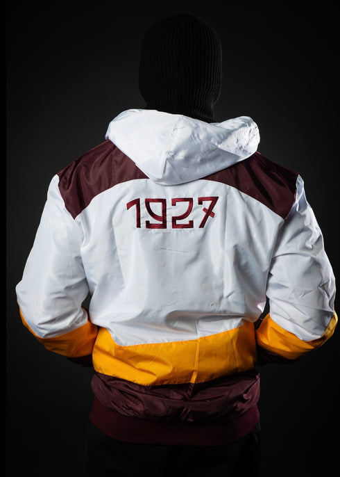 K-WAY ZIP BIANCO - BANDA GIALLOROSSA TESCHIO 1927