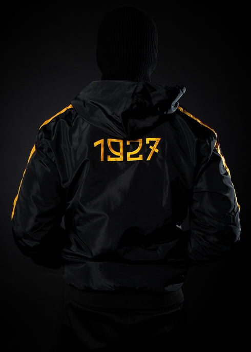 K-WAY ZIP NERO - BANDA GIALLOROSSA TESCHIO 1927