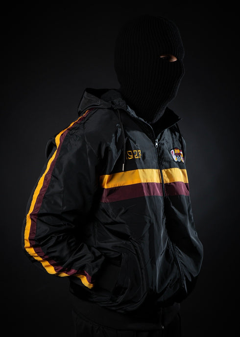 K-WAY ZIP NERO - BANDA GIALLOROSSA TESCHIO 1927