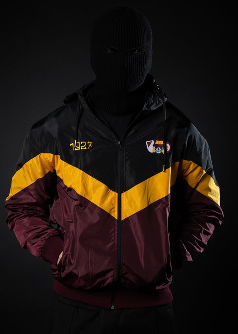 K-WAY ZIP ROSSO - BANDA “V” GIALLA TESCHIO 1927