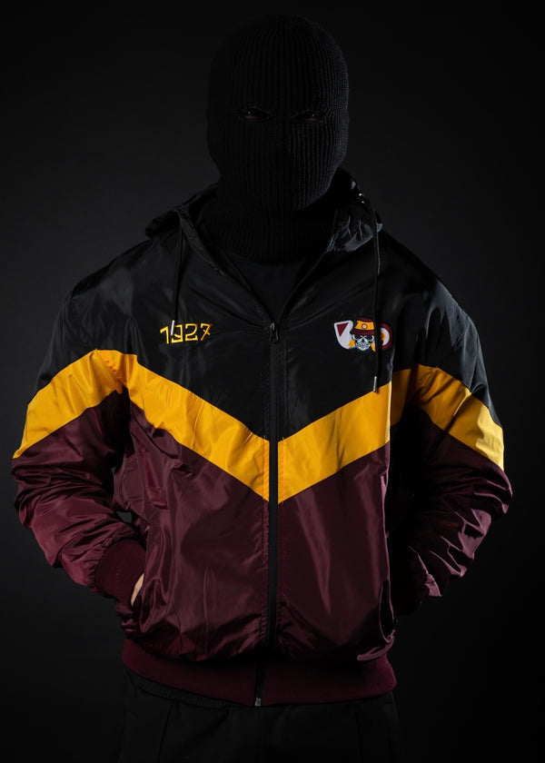 K-WAY ZIP ROSSO - BANDA “V” GIALLA TESCHIO 1927