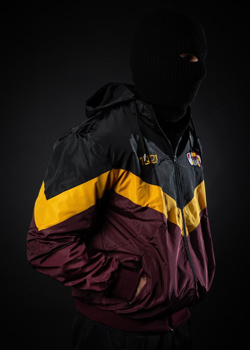 K-WAY ZIP ROSSO - BANDA “V” GIALLA TESCHIO 1927