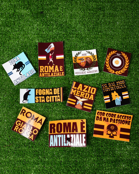 “ANTI-LAZIO PACK” - (10 Stickers/ 1€ al pz)