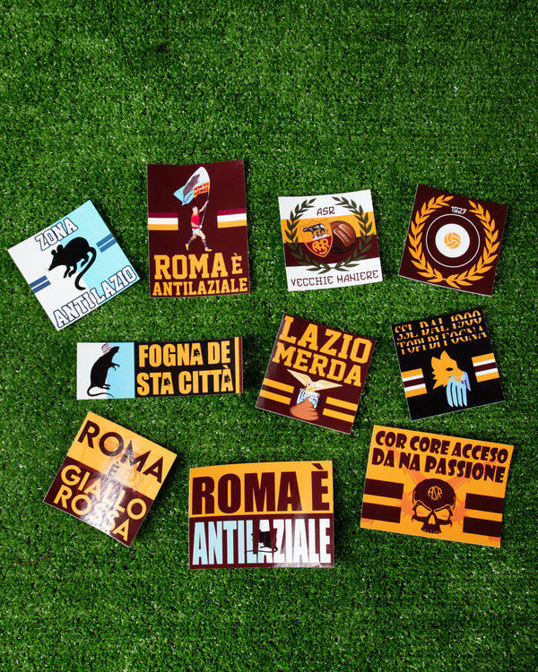 “ANTI-LAZIO PACK” - (10 Stickers/ 1€ al pz)