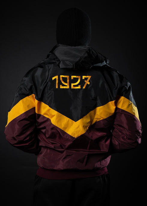 K-WAY ZIP ROSSO - BANDA “V” GIALLA TESCHIO 1927