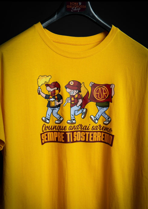 OVUNQUE ANDRAI… - T-SHIRT GIALLA