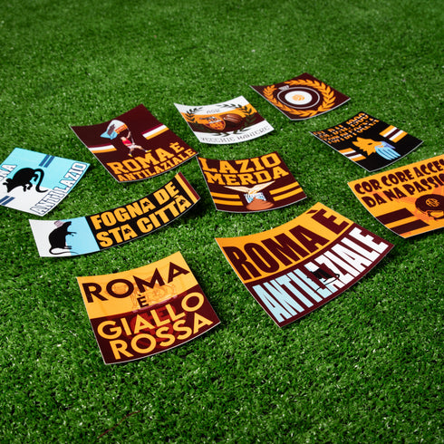 “ANTI-LAZIO PACK” - (10 Stickers/ 1€ al pz)