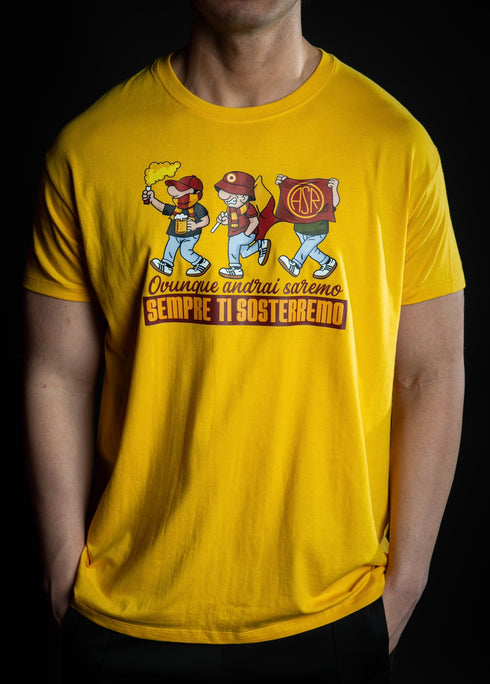OVUNQUE ANDRAI… - T-SHIRT GIALLA