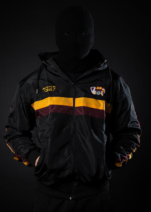 K-WAY ZIP NERO - BANDA GIALLOROSSA TESCHIO 1927