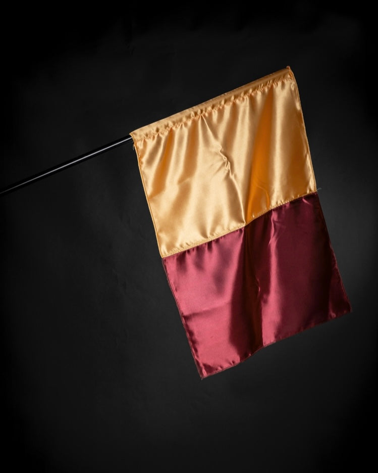 Bandiera Giallorossa Di Roma 100x147 Cm - Colori Città Di Roma - In Poliestere Con Asola Per Asta
